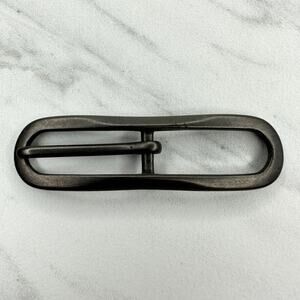 Dark Bronze Tone Skinny Simple Basic Belt Buckle